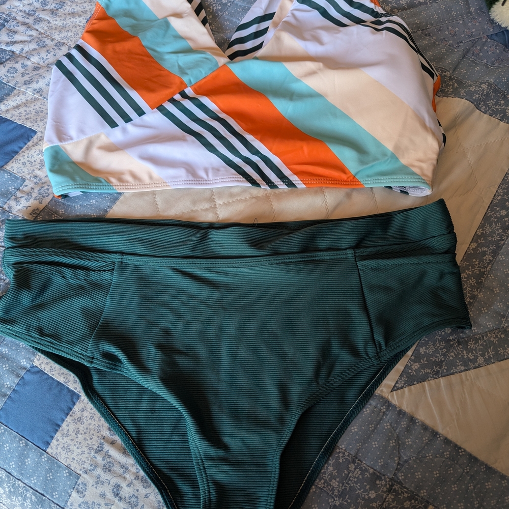 Nani Striped Multicolor Bikini Set